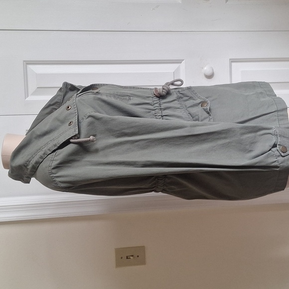 Sound And Matter Lightweight Olive Green Parka Jacket Size Small - Picture 3 of 13